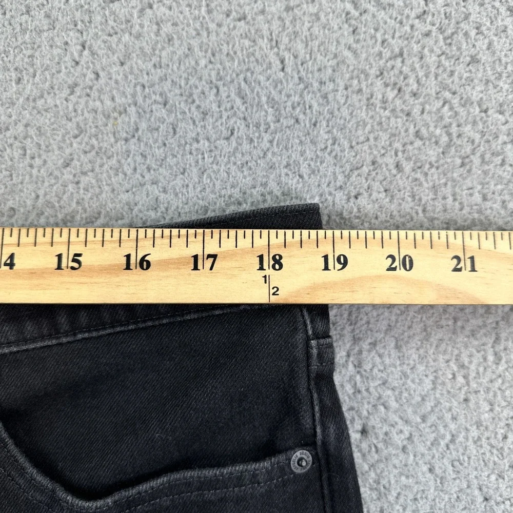 Banana Republic High Rise Slim Fit Jeans Women 34 Black Stretch Premium Denim